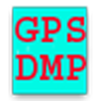 The original red-on-cyan GPS DMP icon